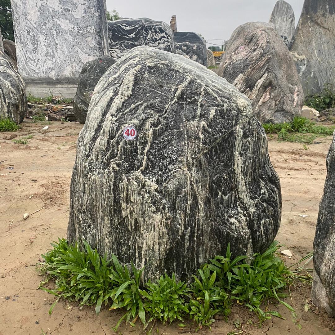山东平安石景观-庭院设计景观刻字