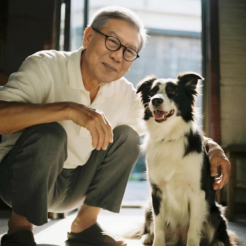 教授爷爷爱养狗