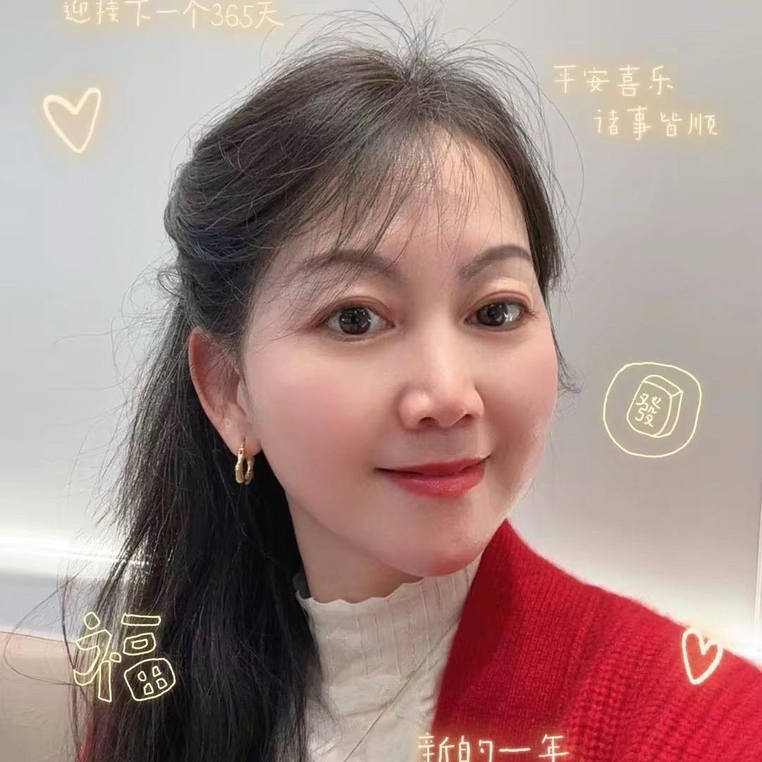 聆聆有白发（种牙过渡期）