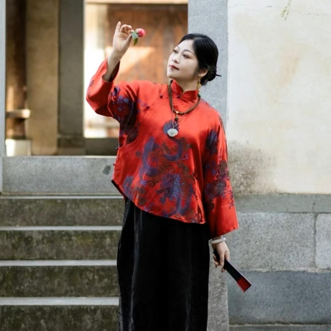 梵心听雨(老软缎)国风服饰二店