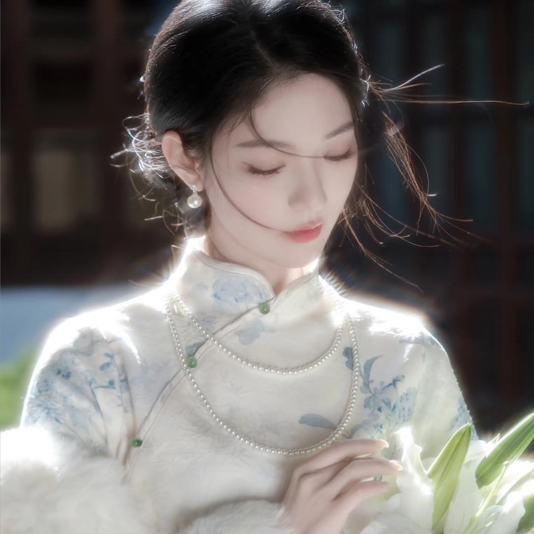 花满枝旗袍
