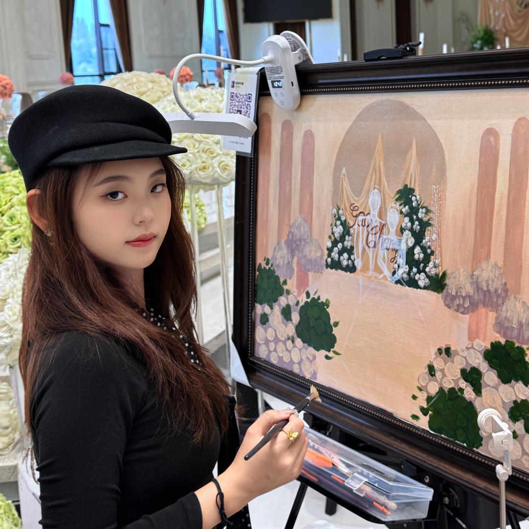 内蒙古包头婚礼绘画师｜鱼非池