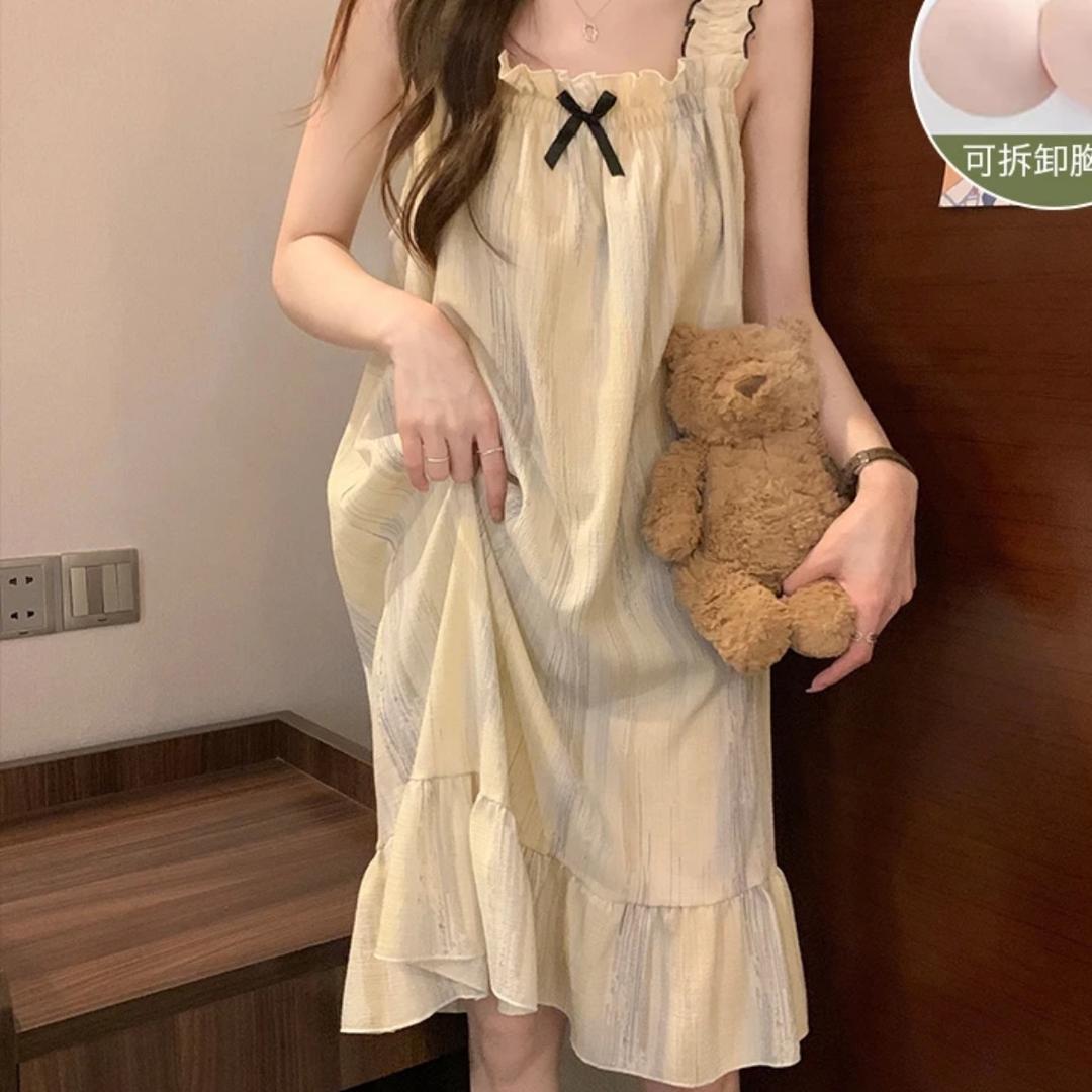 奶油糖睡裙家居服工厂店