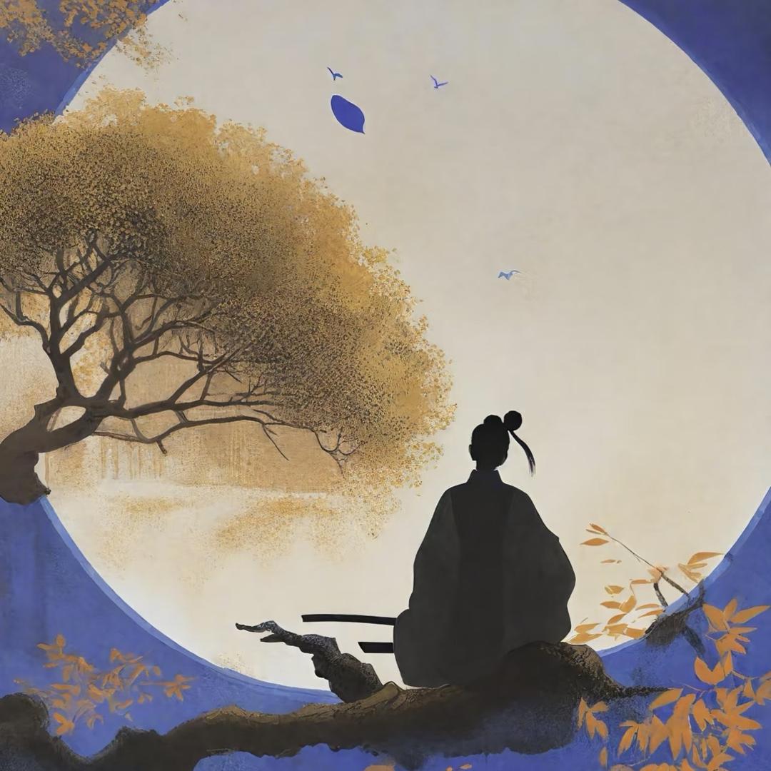 溪谷听蝉