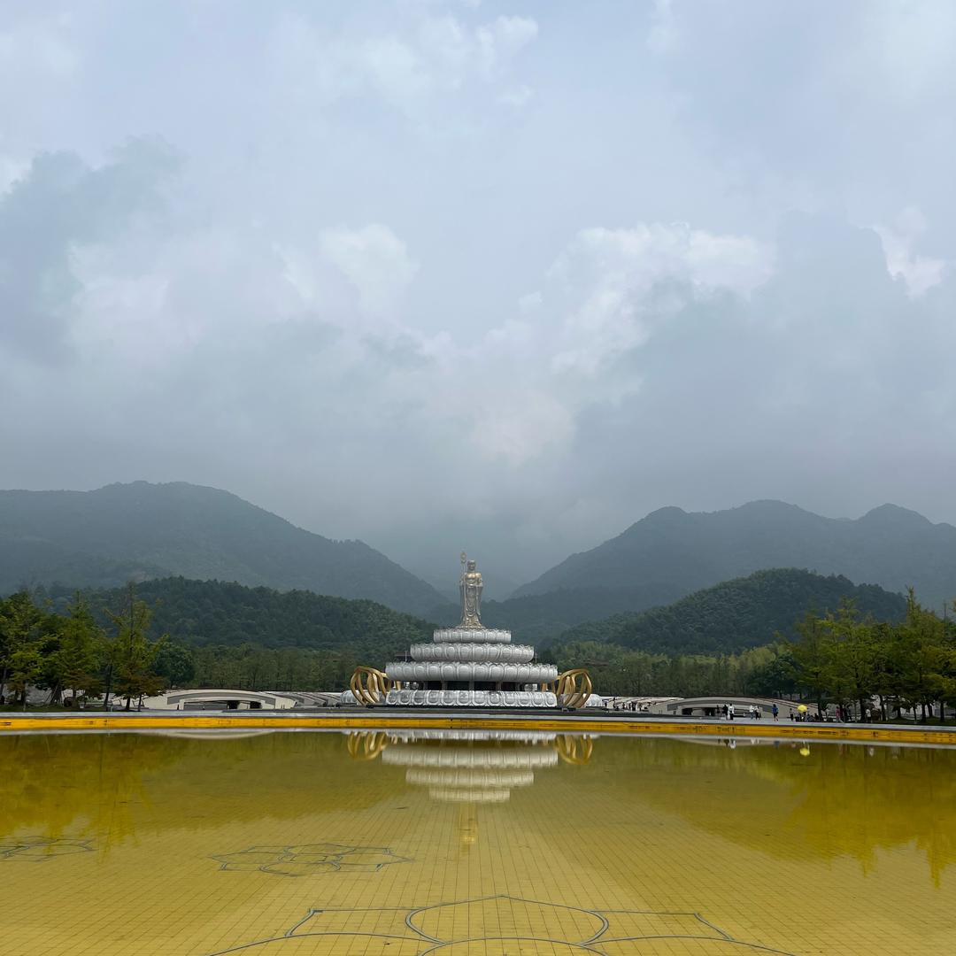 九华山禅修报茗处-静止师兄