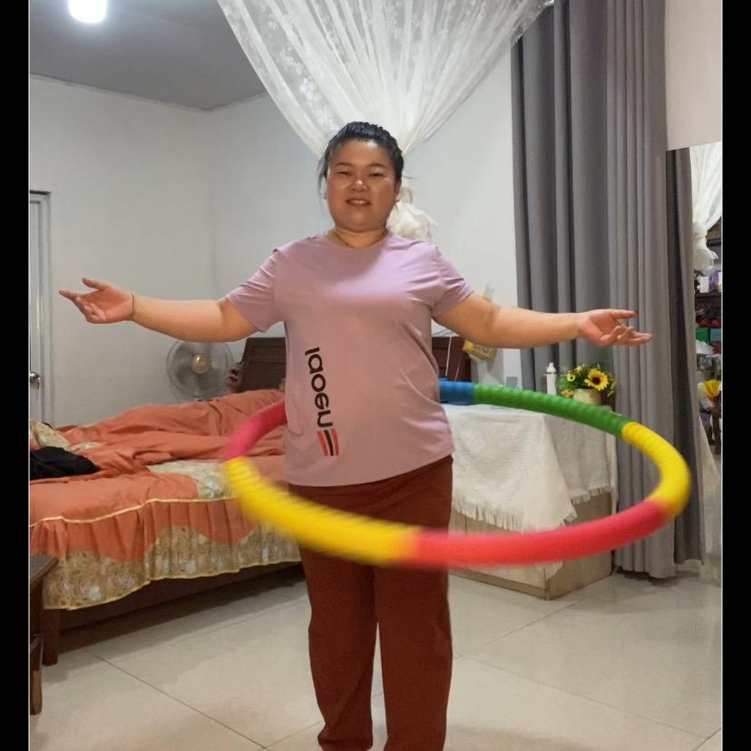 胖妹转圈圈健身