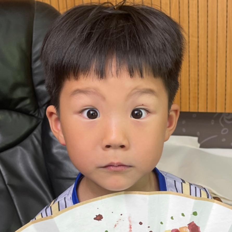 汉堡包画扇子
