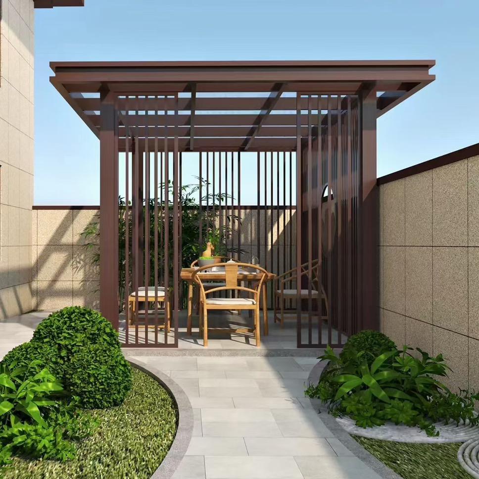 山东傲方金属护栏大门凉亭批发