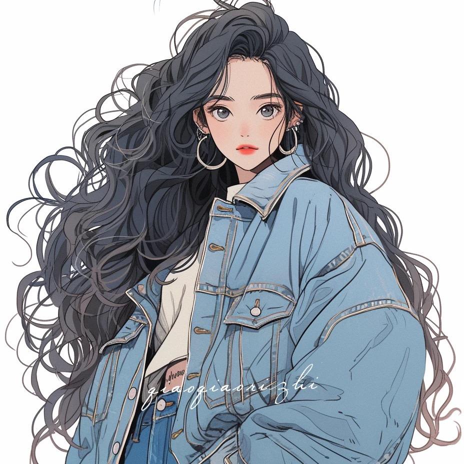 高腰牛仔
