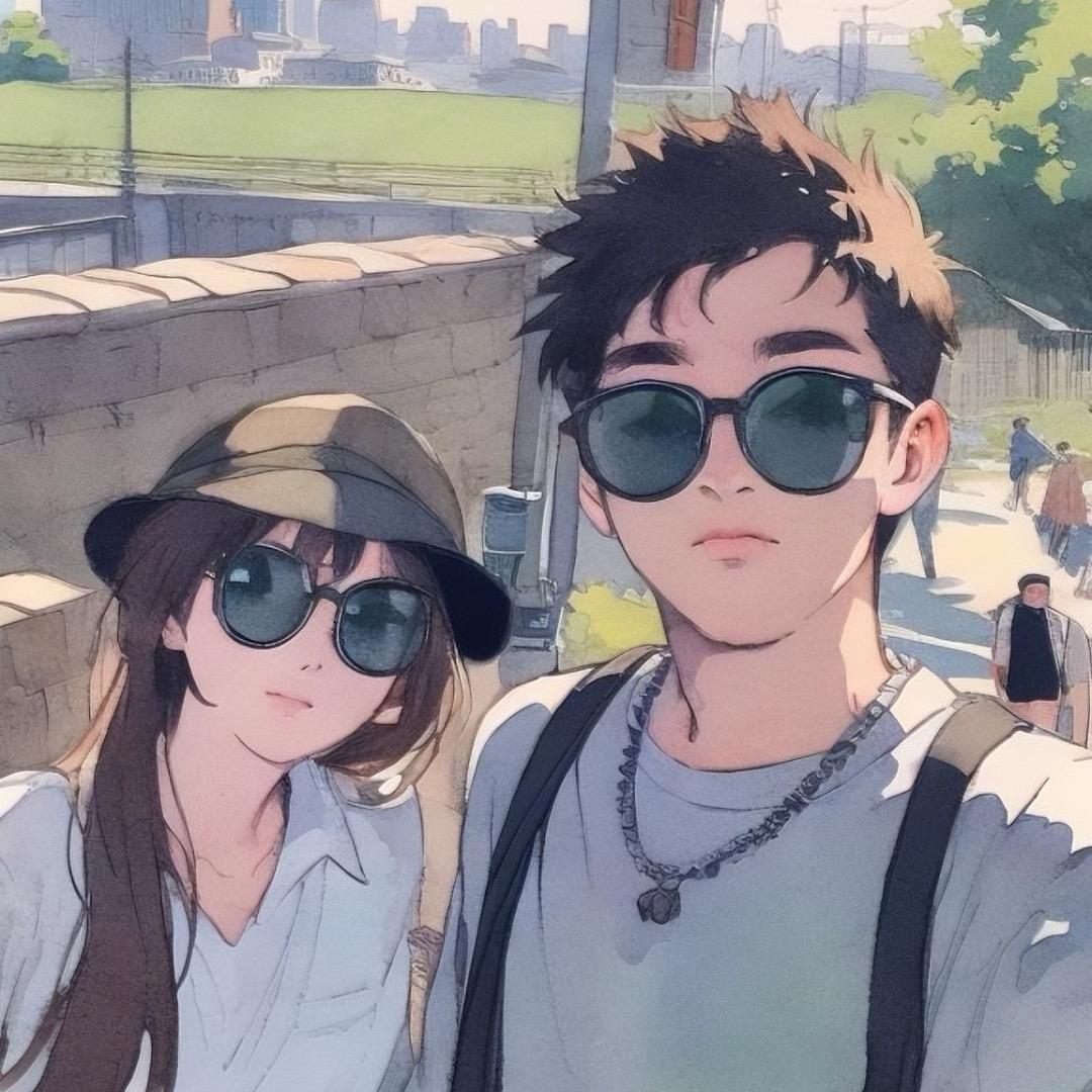 $蓝按&