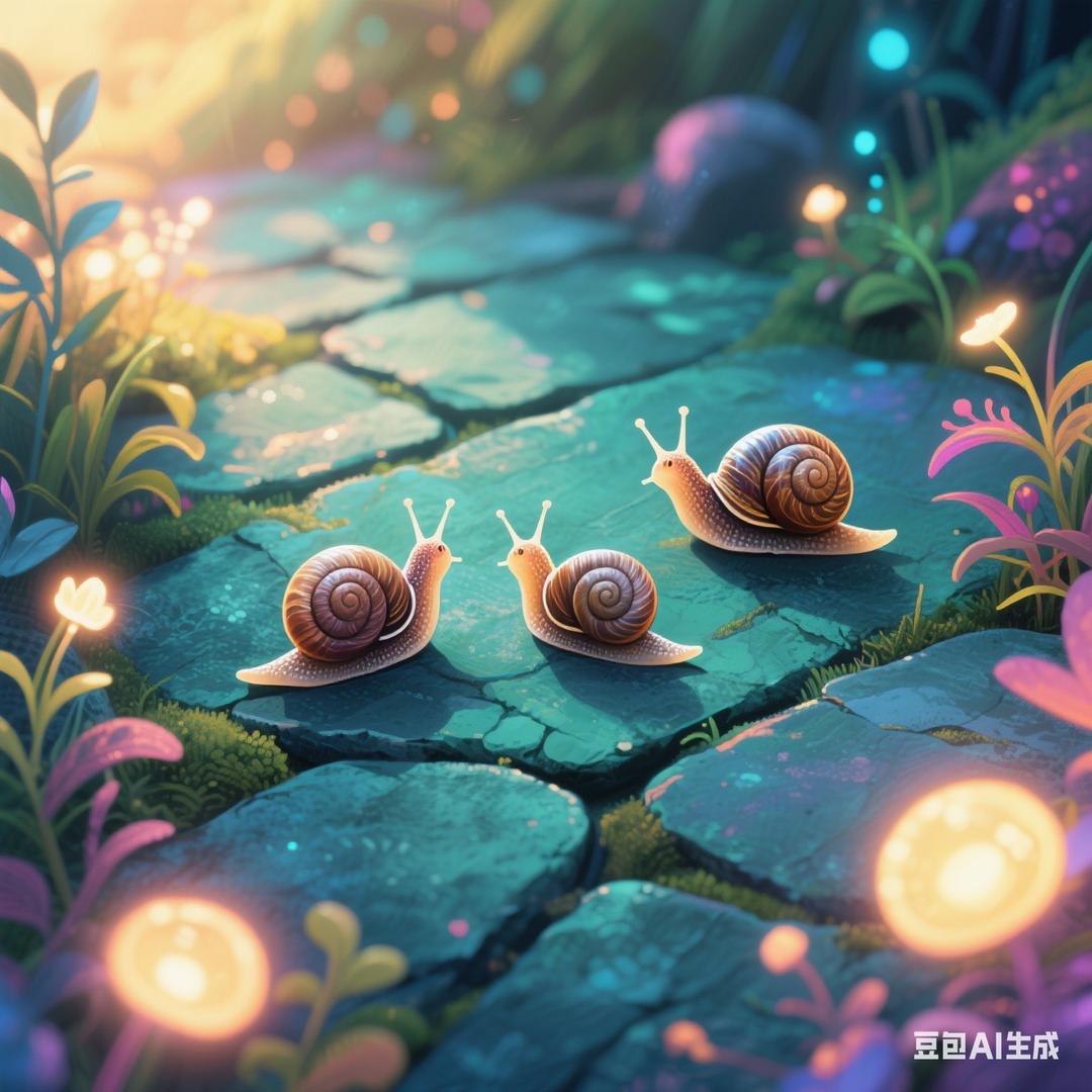 石青板上的蜗牛🐌