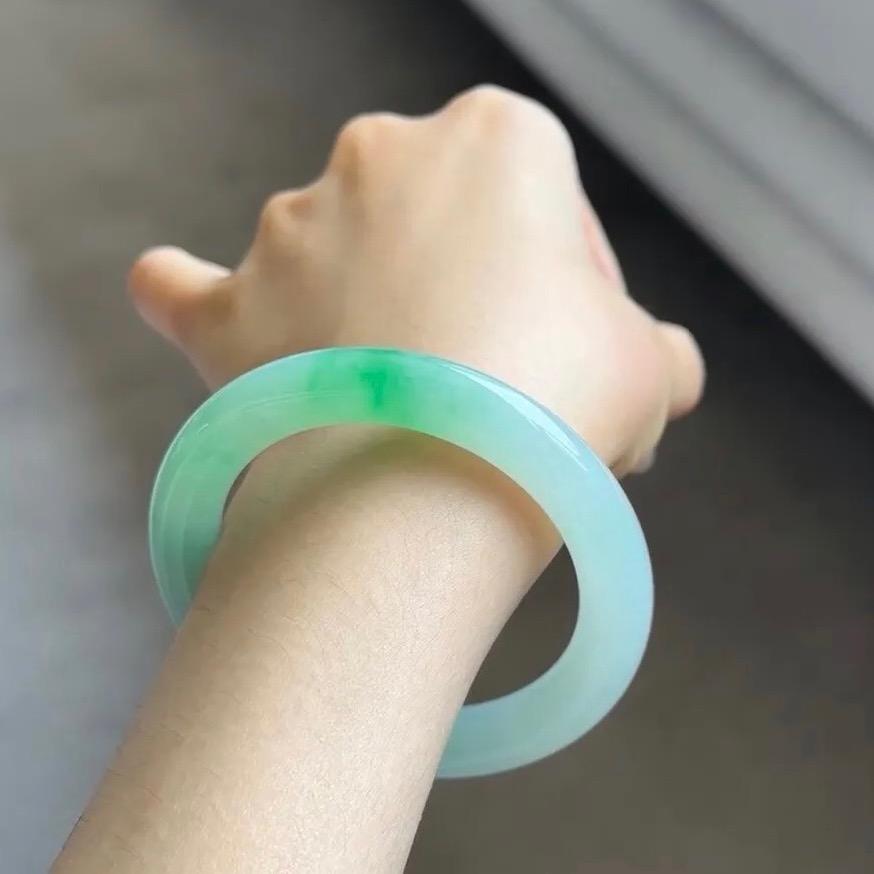 林夕缅翡精翠手镯1