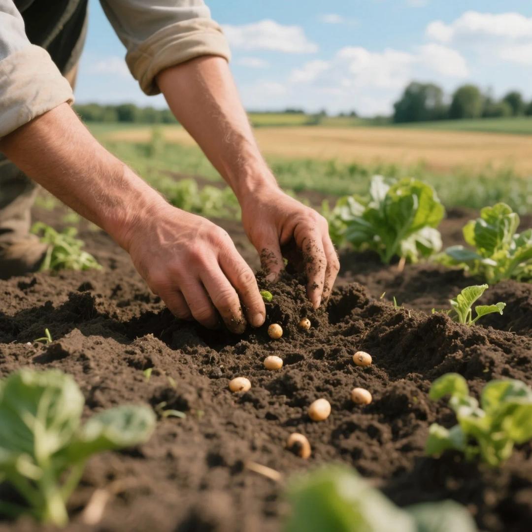 农村老杨爱种菜