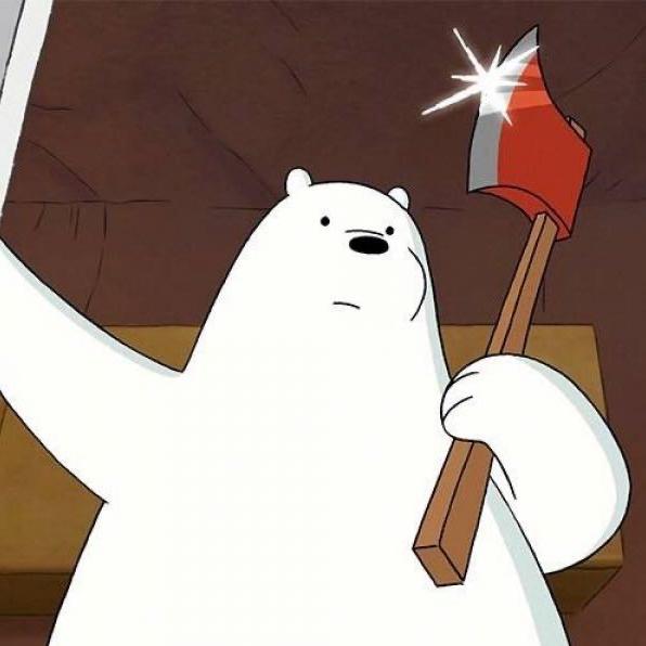 积玩家白熊的纸膜&Apple