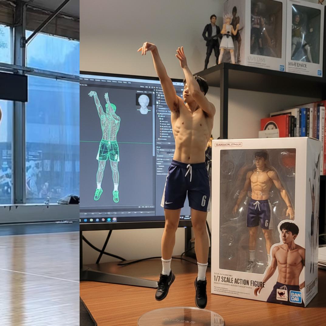胡八🏀学投篮