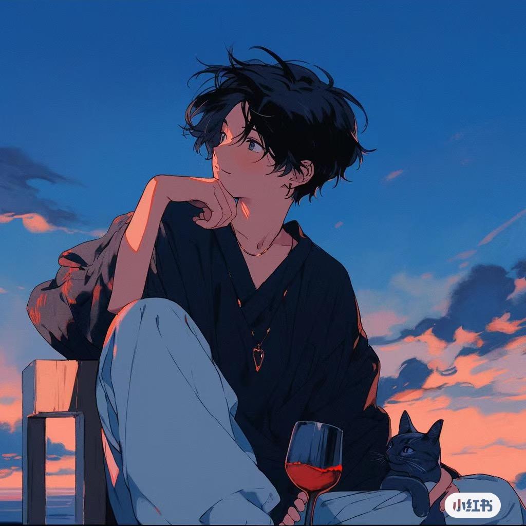 斜阳伴晚烟