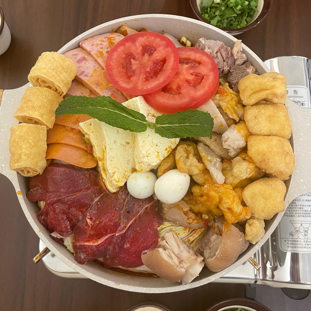 香菜牛肉锅