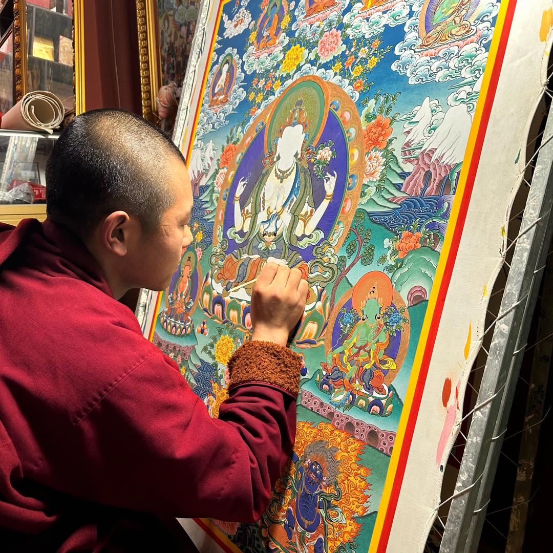 唐卡画僧-坚参