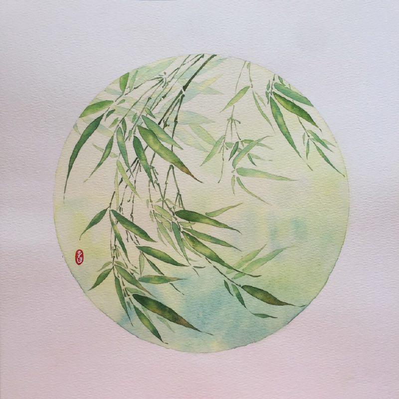 秋风淡竹
