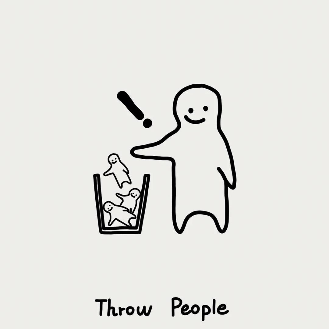 Throw people