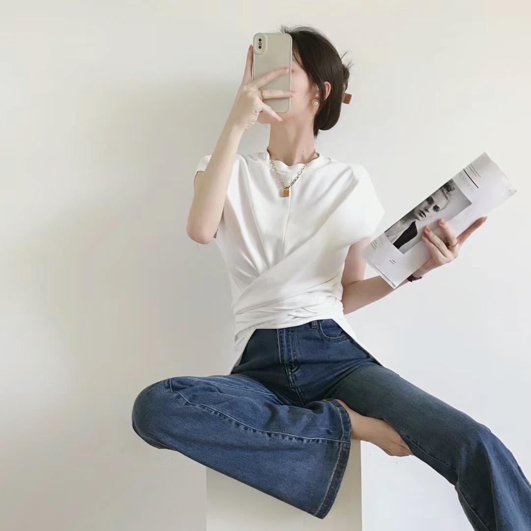 秋时阔腿女装牛仔