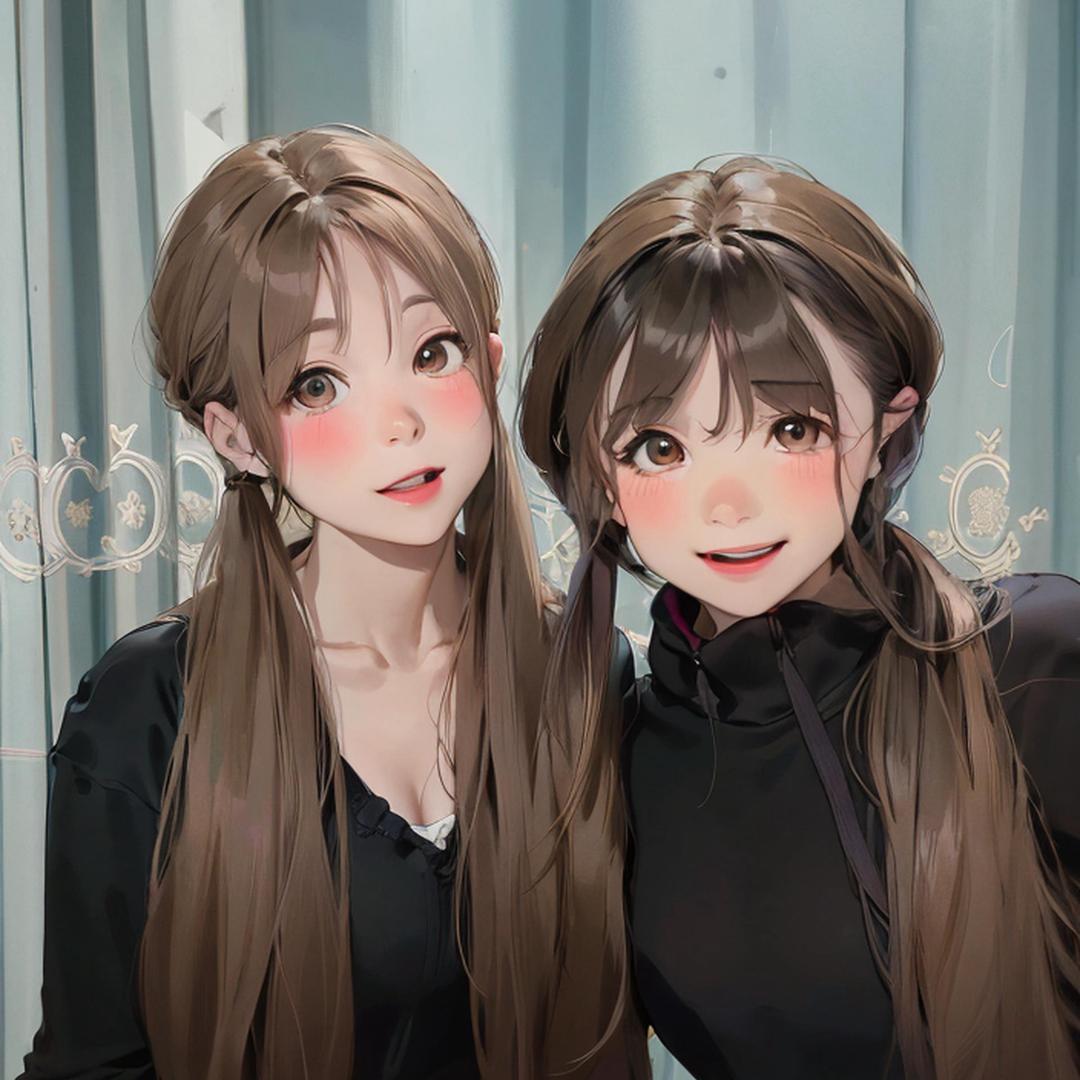 两个妹妹🧍‍♀️