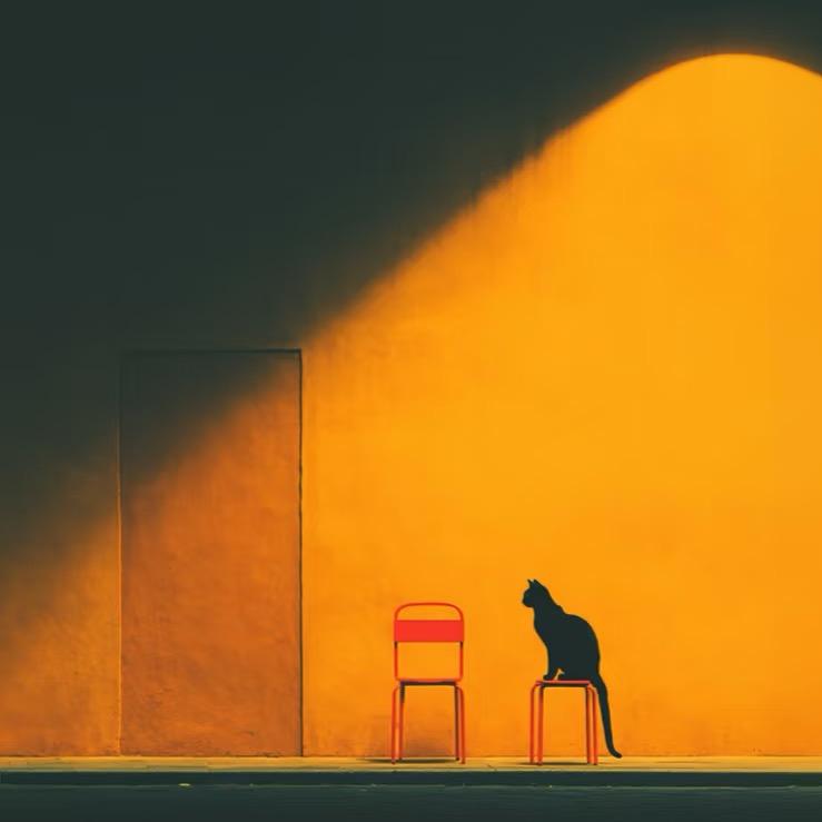 早上九点去咖啡馆喝冰美式