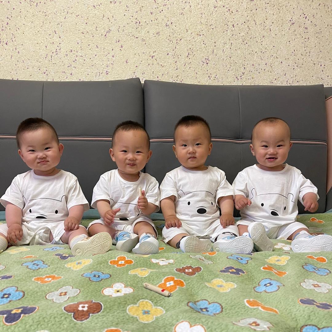 龙凤四胞胎（一帆风顺）@抖音