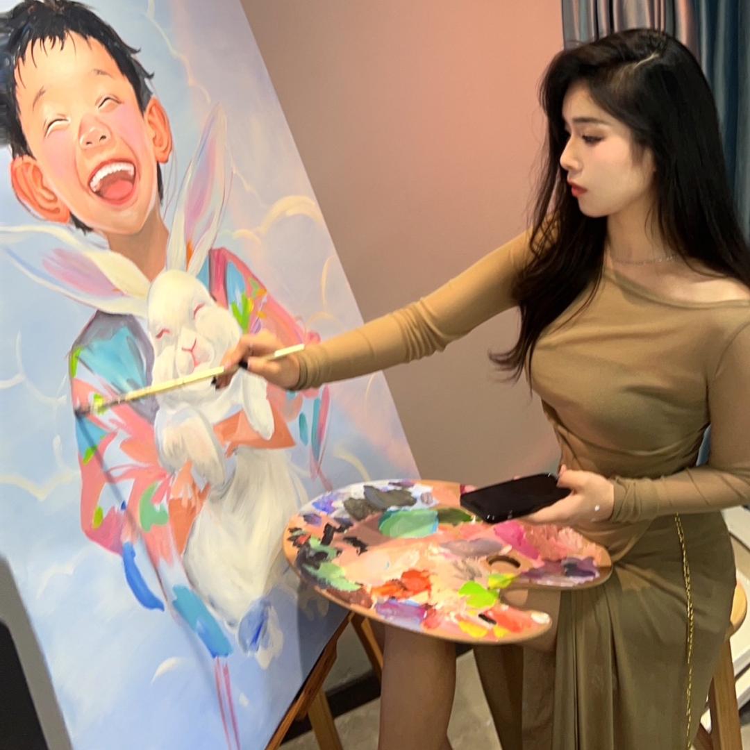 萧萧肃肃（迷彩女冰画画）