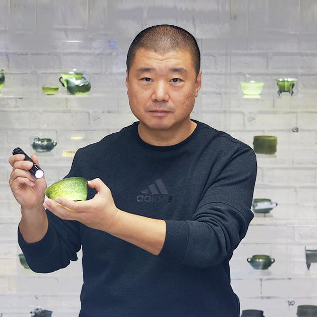 蒋宏利和田玉茶器