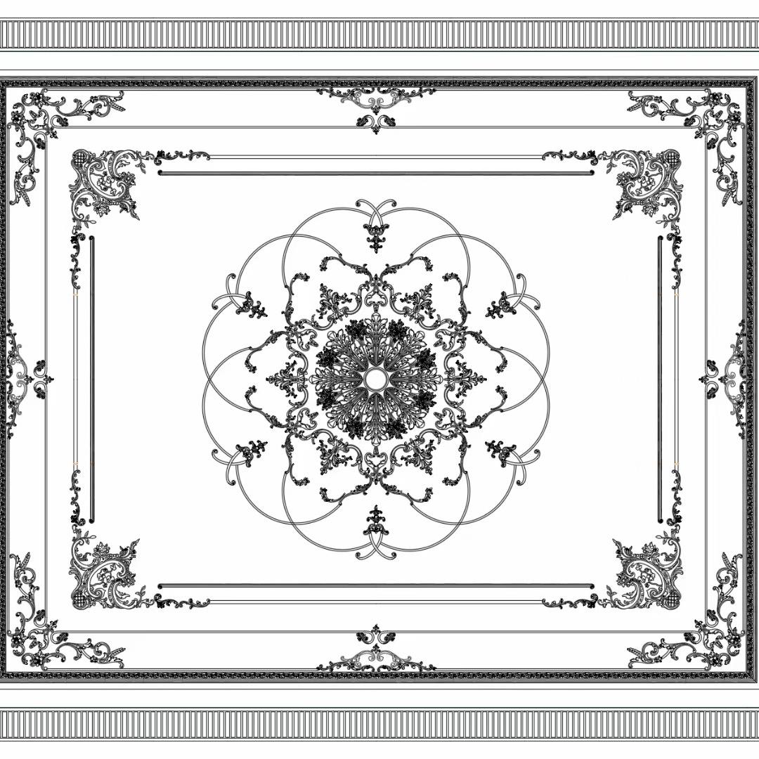 金色穗华®️石膏线条（GRG）（PU线条