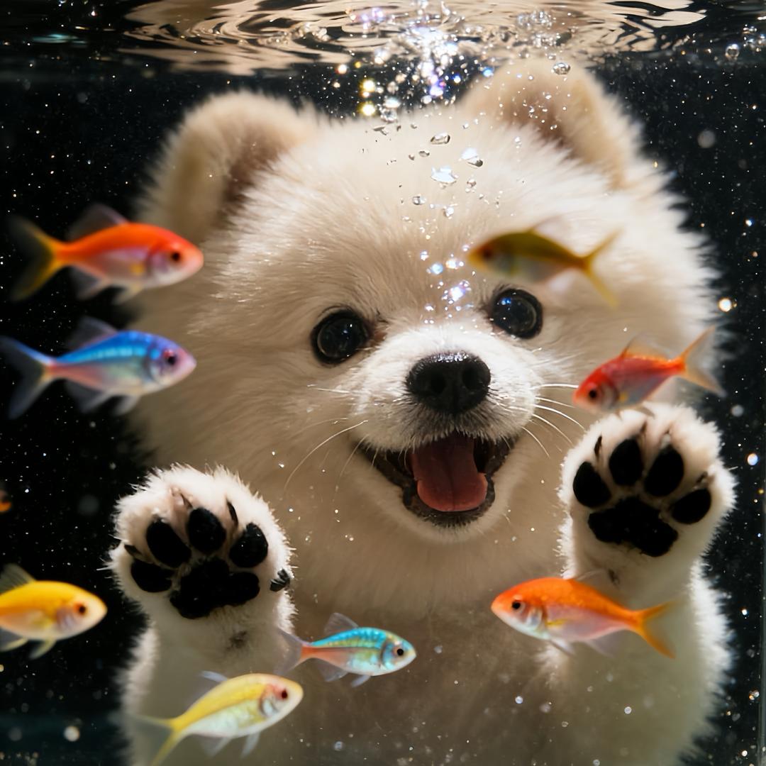 球球是只小博美