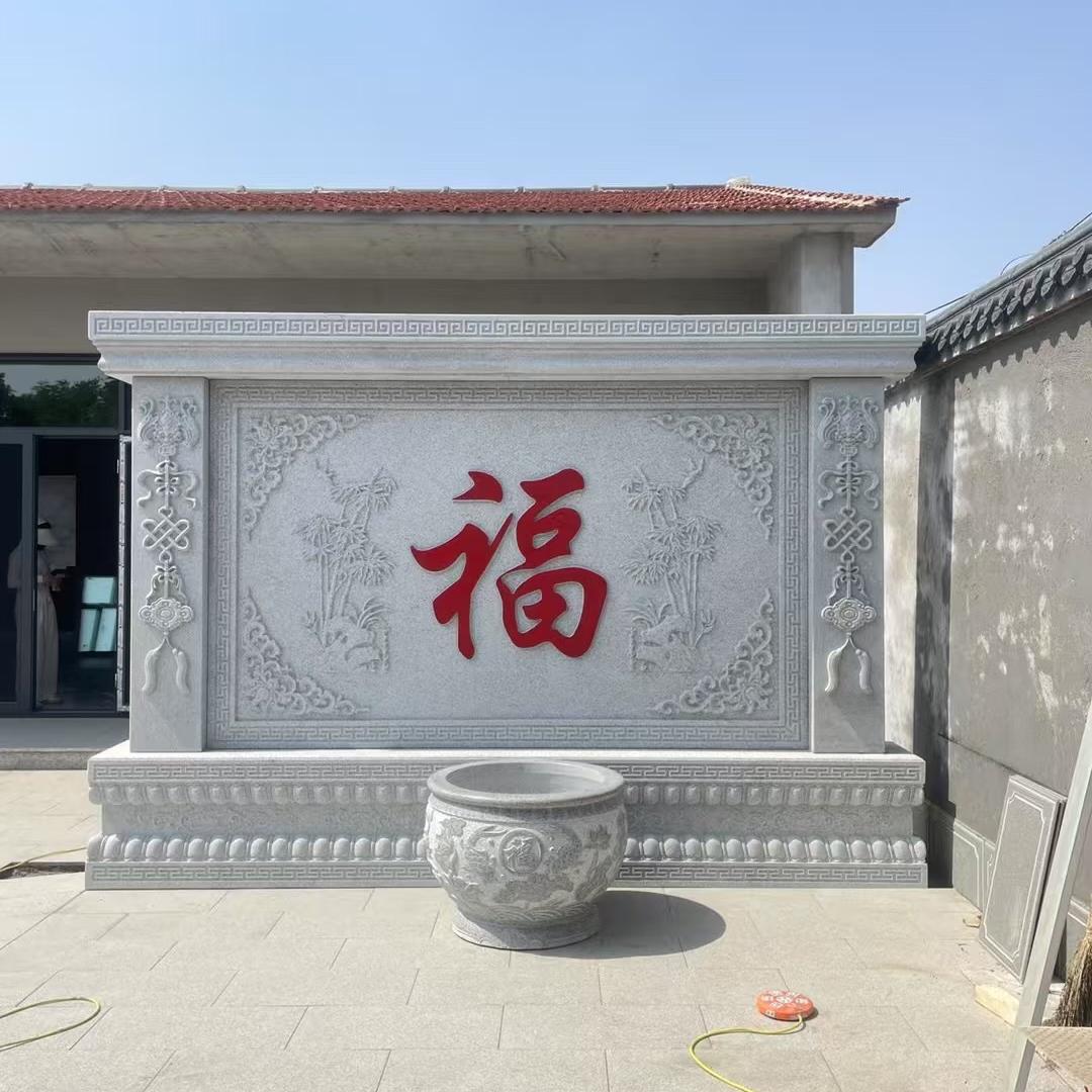 曲阳石雕影壁墙浮雕壁画工厂店