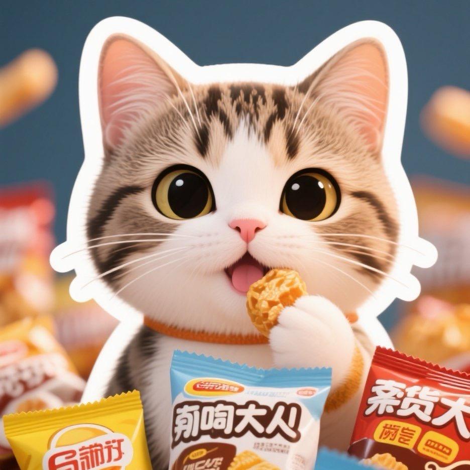 猫爱吃零食