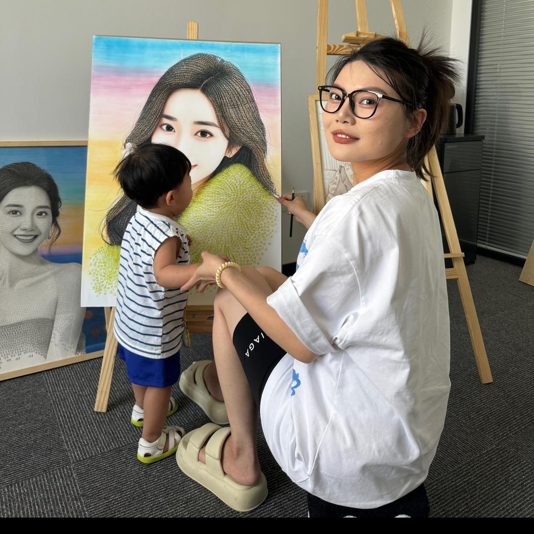 坚持绘画的我