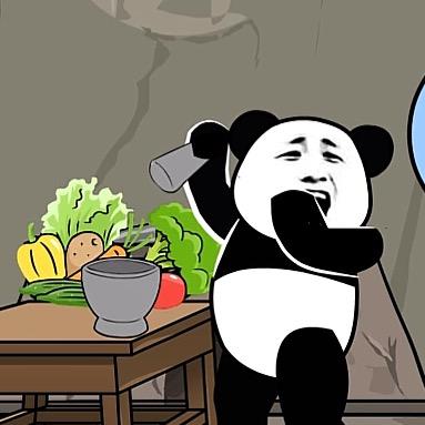 烤冷面熊猫人动画@抖音