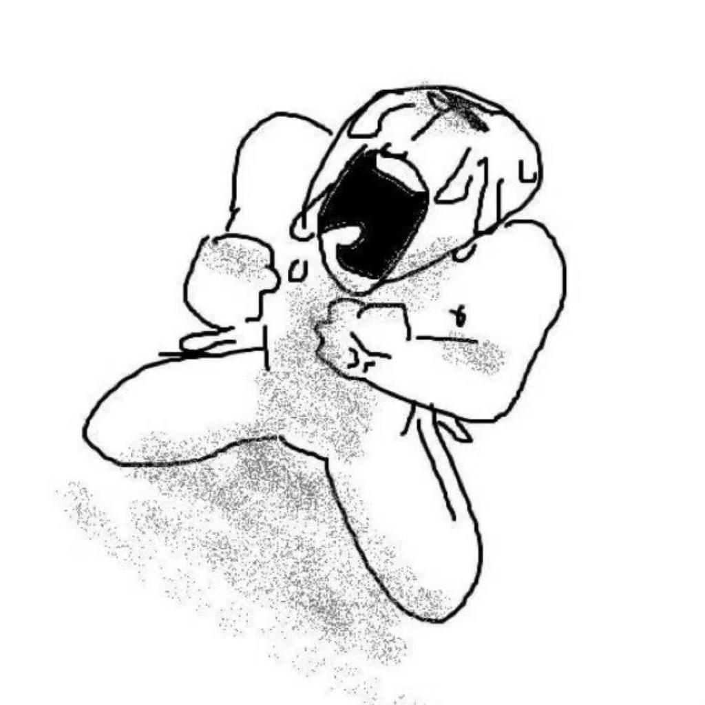 白纸上的墨点