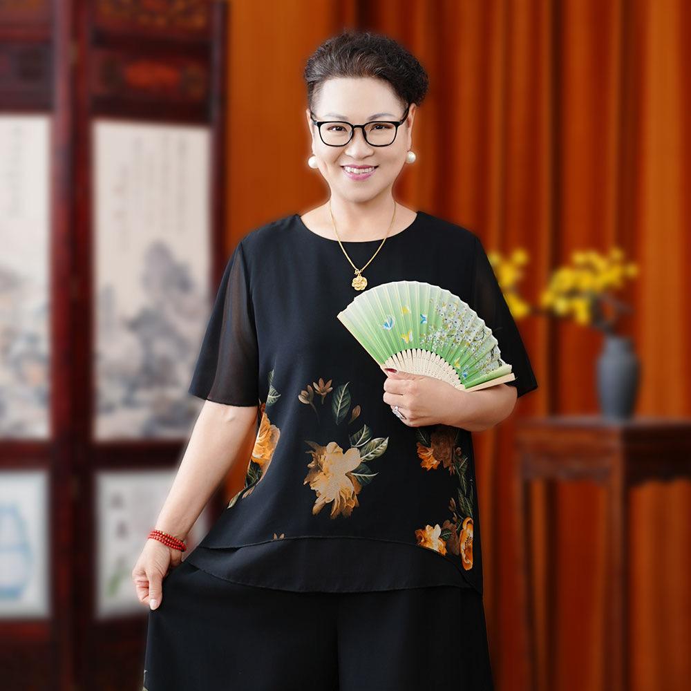 芳华大码妈妈装