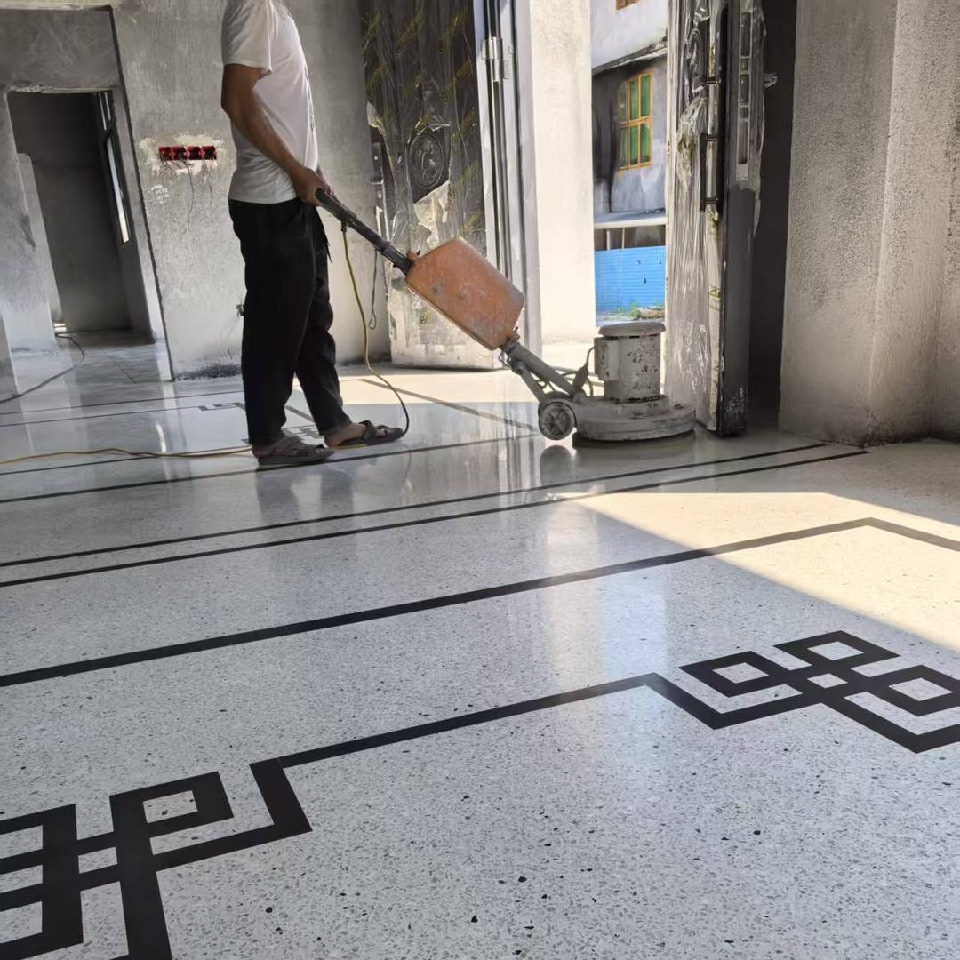 酉阳专业固化地坪水磨石杨师傅