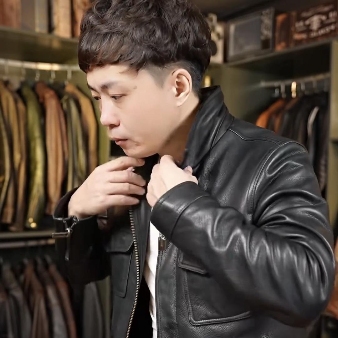 老舅-leather jacket