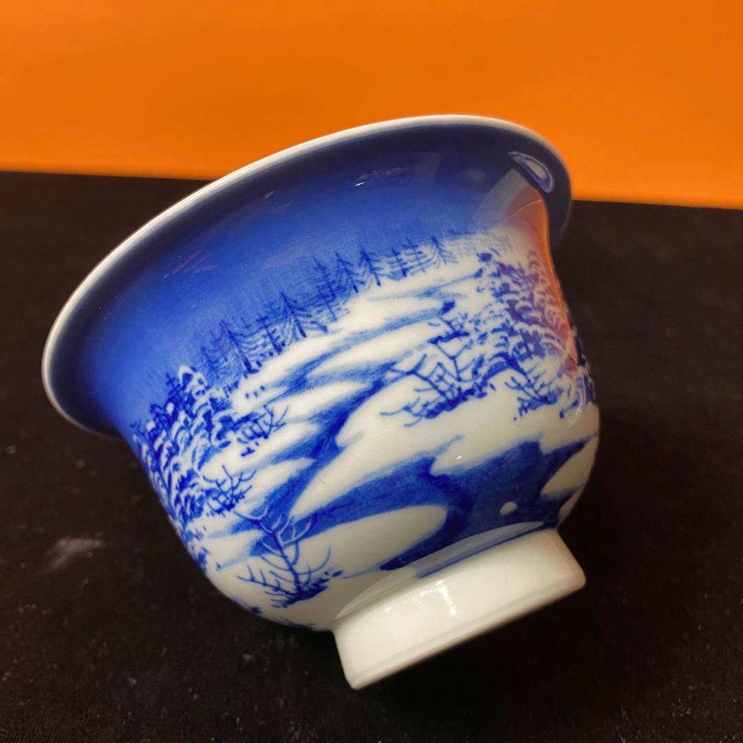 徐炯青花雪景山水