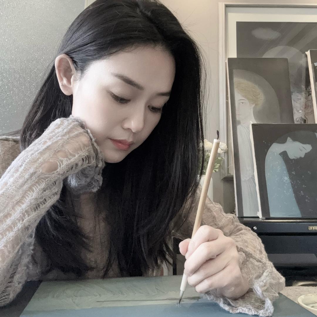 工笔画者 赵蕙萱
