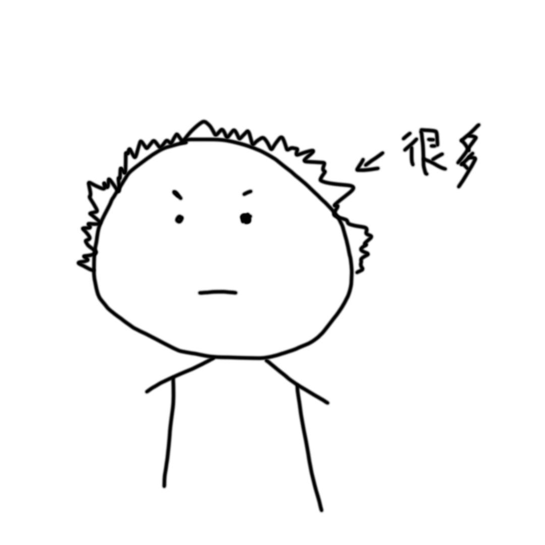 头发很多的某三