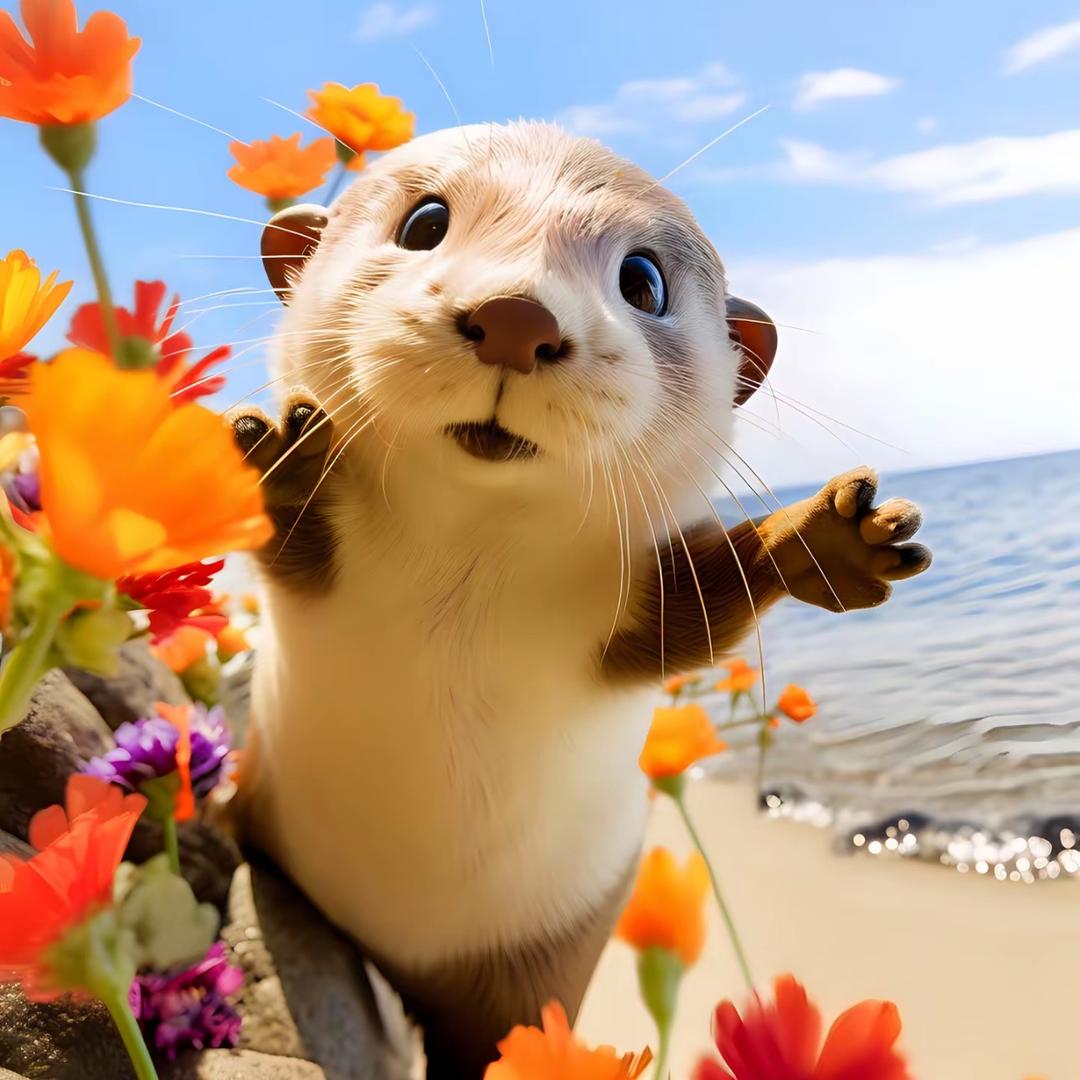 小水獭…