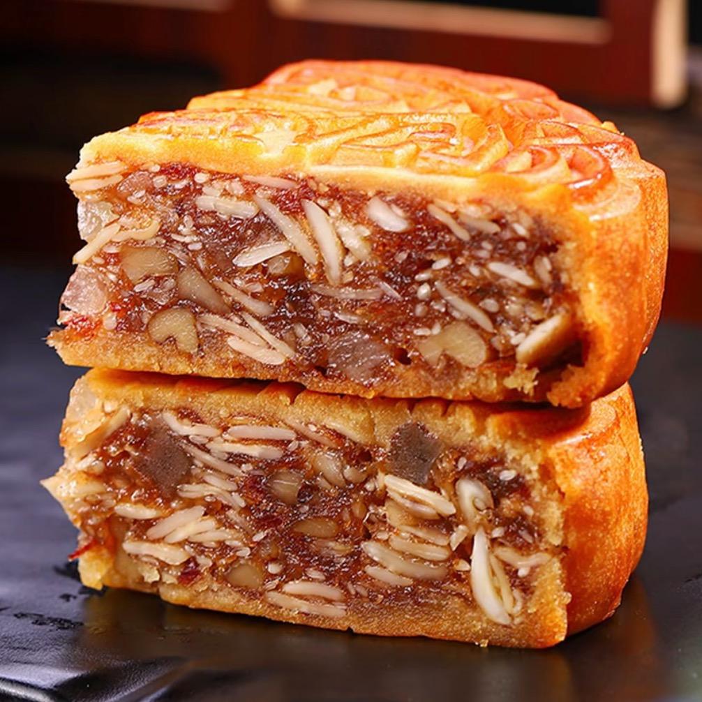 广西黄记伍仁叉烧大月饼工厂直销