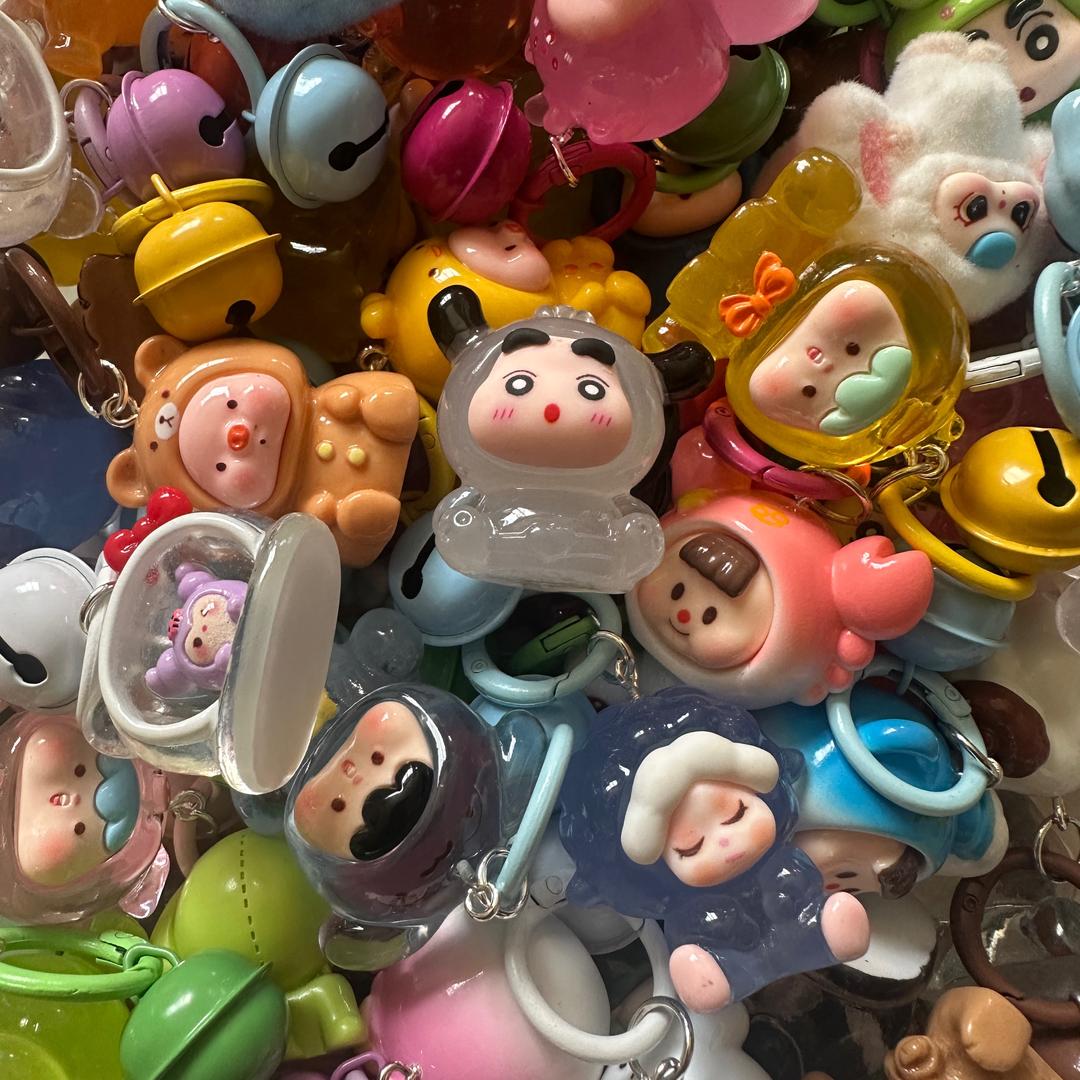 潮玩萌粒钥匙扣
