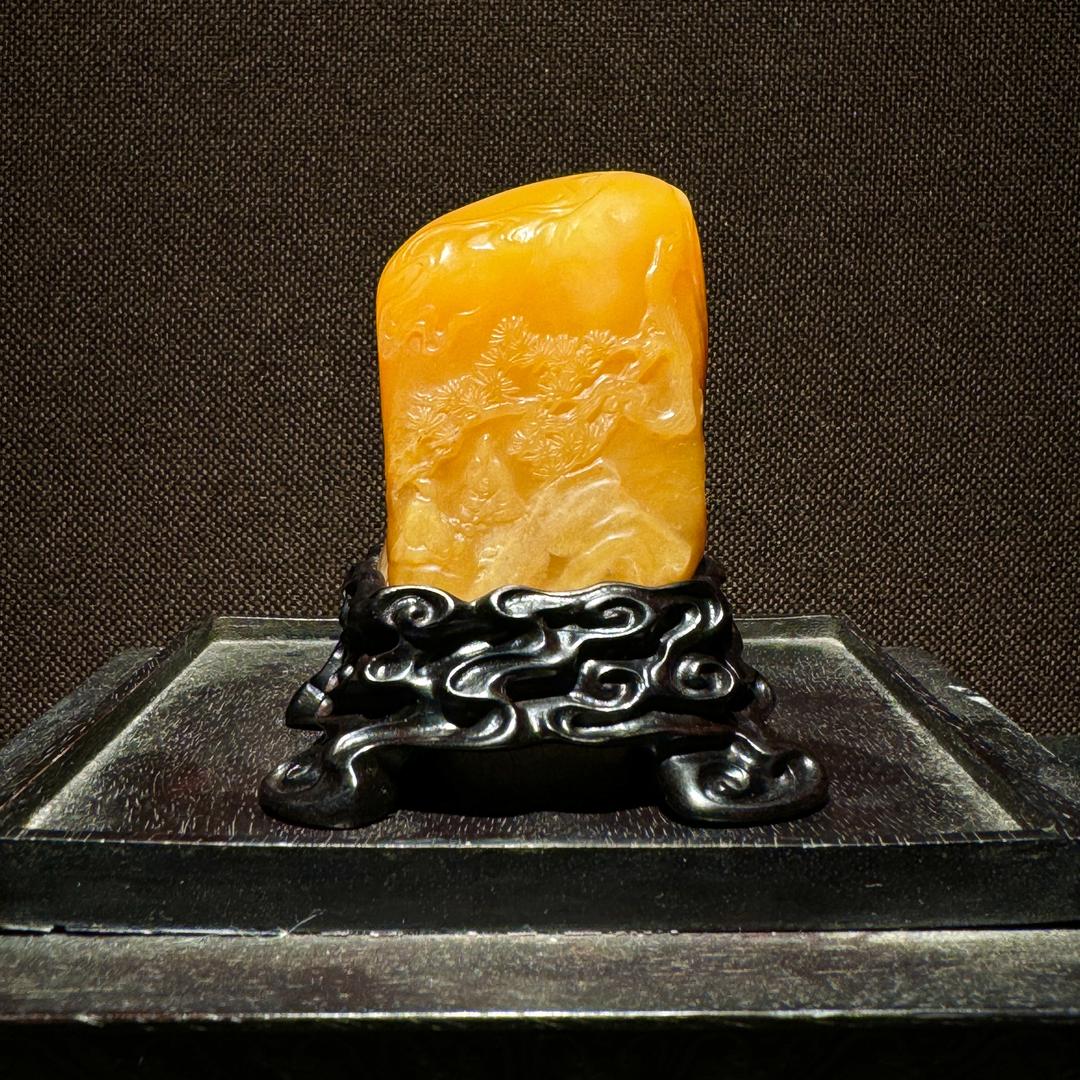 寿山田黄国石张