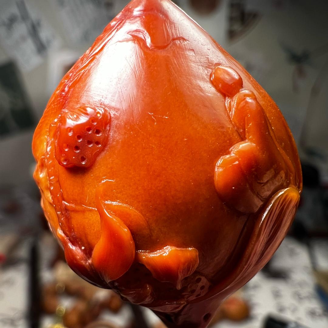 樾光宝核老料素核刻字工艺馆