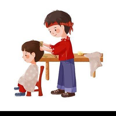 丽丽户外剪发