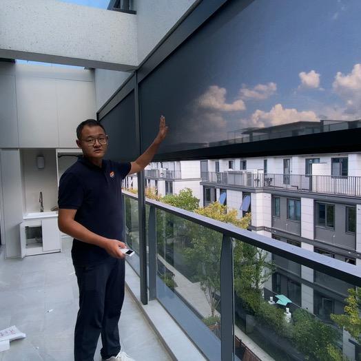 智能防风帘老游条